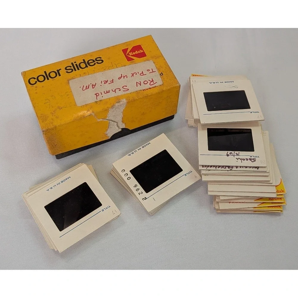 Kodak Color Slides Vintage Lot 35mm Kodachrome 1960s Found Film Yellow Box Fair